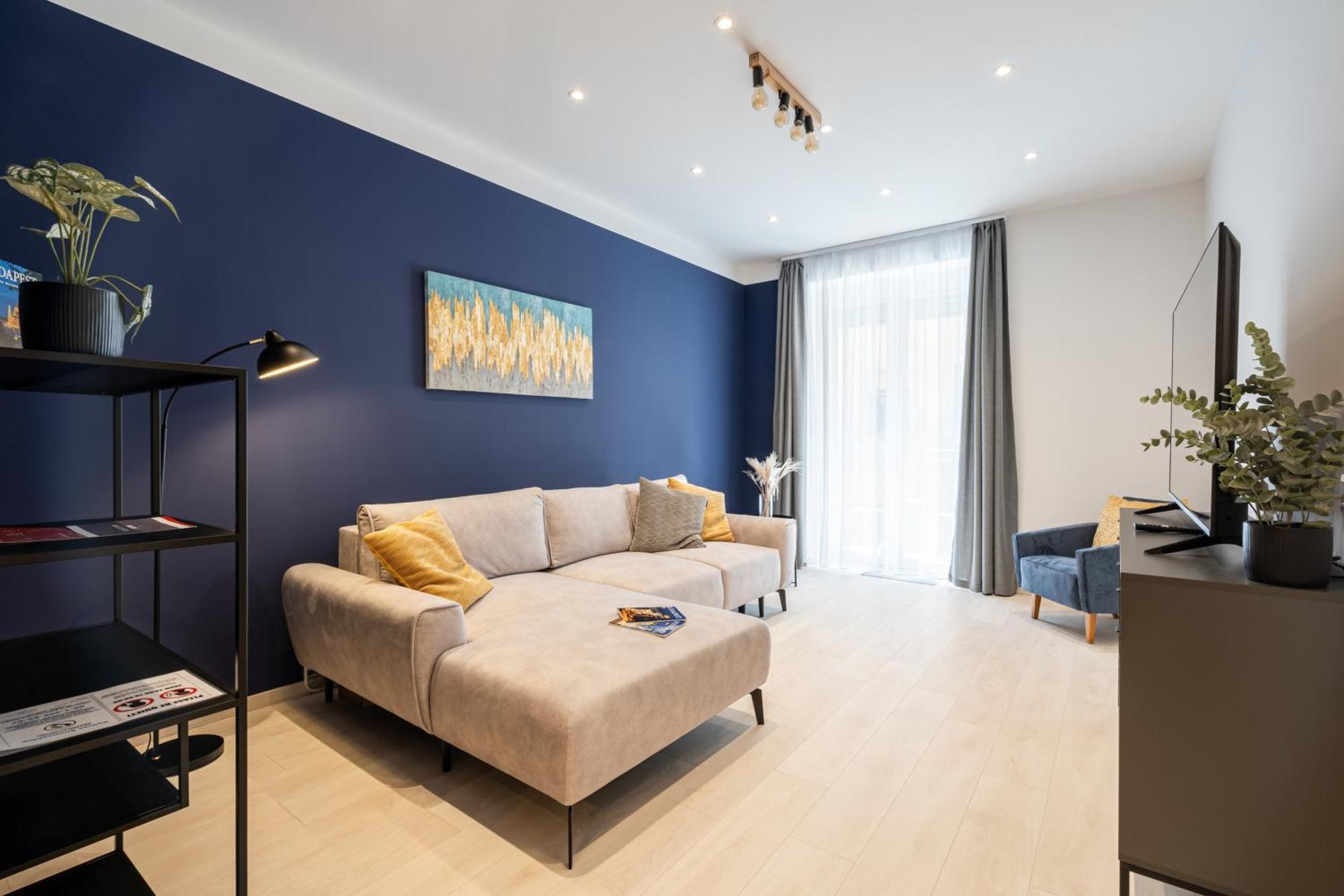 Admiral Blue With Balcony Apartmán Budapešť